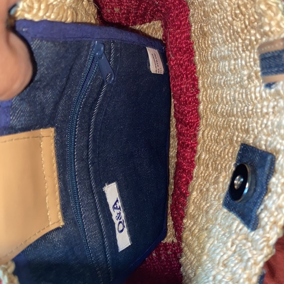 Q & A TEXAS FLAG Straw Small Tote - Picture 4 of 6